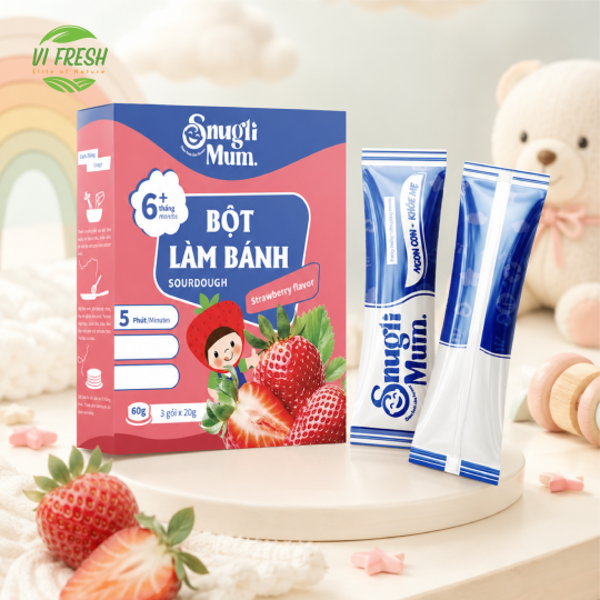 Baby Pancake Mix Strawberry Flavor Snugli Mum