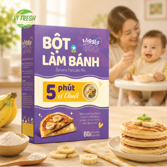 Baby Pancake Mix Banana Flavor Wiggly Boo
