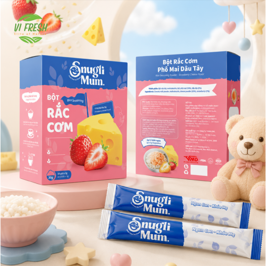 Strawberry & Cheese Baby Rice Seasoning Snugli Mum