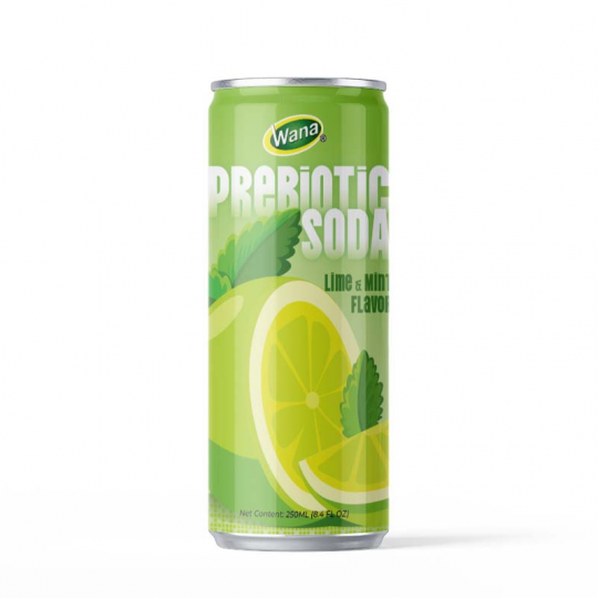 Prebiotic Soda – Lime Mint Flavor Wana