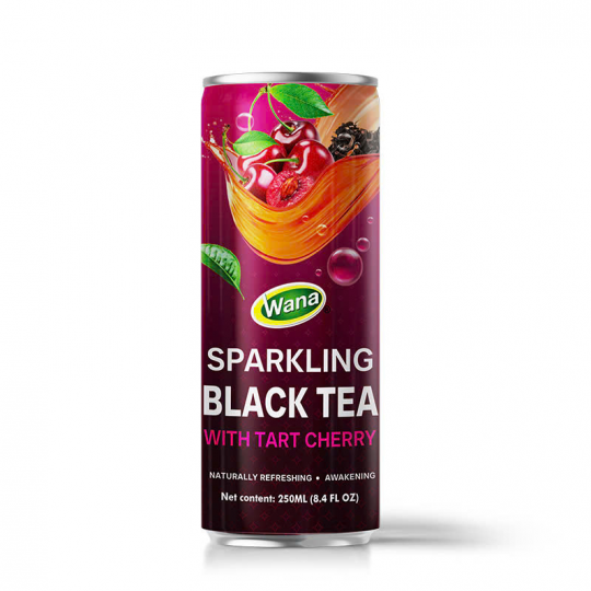 SPARKLING BLACK TEA WITH TART CHERRY Wana
