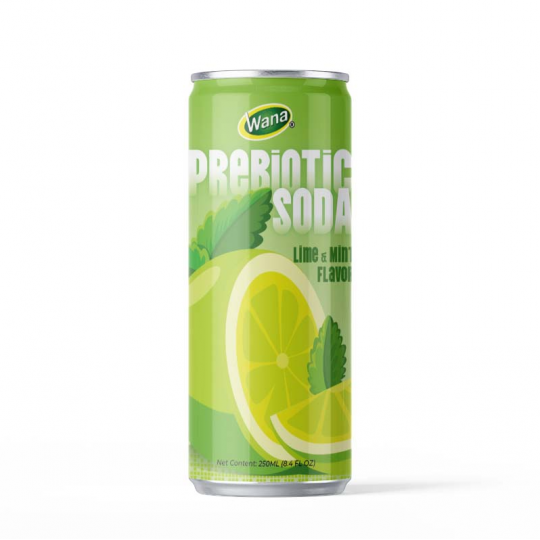 Prebiotic Soda – Lime Mint Flavor Wana